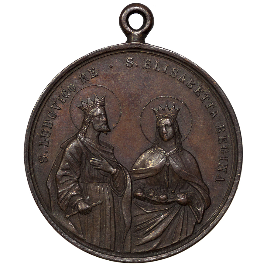 Medaglia San Francesco – S. Ludovico Re S. Elisabetta Regina